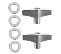 VANZACK Tuerca de Ala Metálica Resistente para Batería Arandelas y Tornillos Fácil Apriete Manual Accesorio Compatible para Montaje Rápido Tambores y Platillos