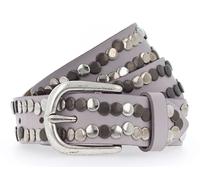 Vanzetti 30mm Leather Belt W80 Light Grey