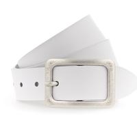 Vanzetti 35mm Full Leather Belt W75 White