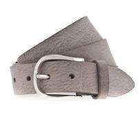 Vanzetti 35mm Full Leather Belt W95 Mouse Gray