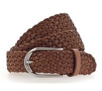 Vanzetti Braided Women's Leather Belt W95 Mid Brown
