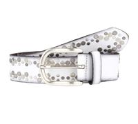 VANZETTI Cinturón gris / plata / offwhite, Talla 90