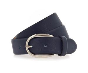 Vanzetti Cuero cinturón 30mm Leather Belt W110 Navy azul recortable