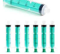 Vaokin Jeringa Luer Lock de 20 ml sin aguja, diseño de bloqueo de seguridad a prueba de fugas con tapa, envuelta individualmente estéril (paquete de 50, verde)