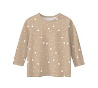 vaolkwsacz Camisetas de manga 3/4 para adolescentes, cuello redondo, lindas blusas de verano, estampado floral, blusas de verano, ropa bonita, 3-13 años, caqui, 8-9 años