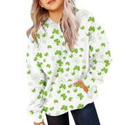 vaolkwsacz Children Kids Daily Printed Trajes Sudadera Casual Manga Larga Bolsillo Sudadera con Capucha Tops Suéter Bebé Niña 86, verde menta, 5-6 años