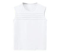 vaolkwsacz Diario Vacaciones Correr Entrenamientos Deportes Tank Tops Camiseta Mujer Blusa Larga, Blanco, 5-6 años