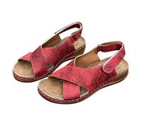 vaolkwsacz Sandalias de tiras para mujer, sandalias de plataforma de verano con puntera abierta, sandalias de cuña, sandalias de tiras cruzadas, sandalias planas de boca de pescado, sandalias romanas