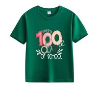 vaolkwsacz Spring and Autumn New Fashionable Cute Print Comfortable Version of The Girls Printed T Shirt Alien Shirt Mädchen, AG., 3-4 años