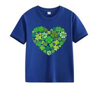 vaolkwsacz Spring and Autumn New Fashionable Cute Print Comfortable Version of The Girls Printed T Shirt Damen Spitze, azul oscuro, 6-7 años