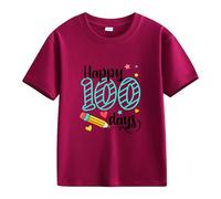 vaolkwsacz Spring and Autumn New Fashionable Cute Print Comfortable Version of The Girls Printed T Shirt Long Top, rojo, 3-4 años