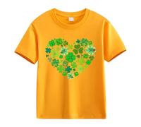 vaolkwsacz Spring and Autumn New Fashionable Cute Print Comfortable Version of The Girls Printed T Shirt Damen Spitze, naranja, 12-13 años