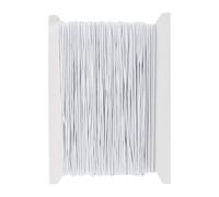 vaolmlop Cuerda Elástica,1 Mm Hilo De Abalorios,30 M,Cuerda De Manualidades De Tela,Hilo Elástico para Hacer Pulseras,Joyería,Collar,DIY(Blanco)