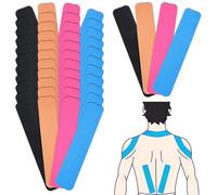 vaolmlop Kinesiotape,Venda Neuromuscular Adhesiva,5cm*25cm,Esparadrapo Deportivo Hipoalergénica Impermeable,Alivio Dolor Muscular,Vendaje Kinesiológico,Apto Para Múltiples Zonas(Colores Mezclados)