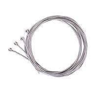 Vaorwne 4 piezas de acero inoxidable base cuerdas base guitarra piezas accesorios accesorios guitarra cuerda plata plateado medidor base guitarra música accesorios