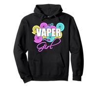 Vaper Girl Shirt Design Vaping Vape Gift Sudadera con Capucha