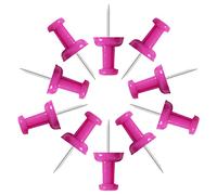 VAPKER 120 chinchetas para el pulgar de color rosa intenso, tamaño más grande, cabeza de plástico con punta de acero para tablón de anuncios