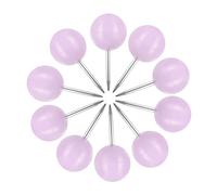 VAPKER 150 tachuelas de tamaño grande de 9,5 mm, punta de acero, plástico, color morado, cabeza redonda, para fotos, carteles, documentos