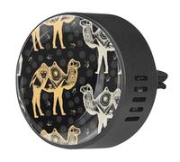 VAPOKF 2 clips de ventilación para coche, ambientador con estampado de pirámide, difusor de aceite esencial de aromaterapia