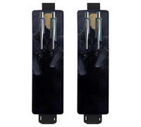 VAPOKF 2 soportes ajustables para bolígrafos de piel sintética, para cuaderno, estuche para lápices de tapa dura, libros, planificadores, carpetas, tabletas, lobo nocturno luna llena