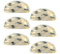 VAPOKF 6 manijas de copa de concha, pomos semicirculares para cajones, manijas utilizadas para dormitorio, tocador, armario, puerta de cocina, peine de abejas de miel