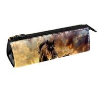 VAPOKF A Horse in The Desert - Bolsa compacta con cremallera para bolígrafos, artículos de papelería, lápices, cosméticos, multicolor, 5.5 ×6 ×20CM/2.2x2.4x7.9 in, Organizador de bolsas