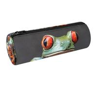 VAPOKF A Tree Frog - Estuche de lona para lápices, monedero, bolsa de maquillaje para estudiantes, papelería, escuela, oficina, almacenamiento, multicolor, 20x6.3cm/7.9x2.5in, Estuches