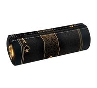 VAPOKF Ace of Spades - Estuche de piel para bolígrafos y lápices, monedero, bolsa de maquillaje para estudiantes, papelería, escuela, oficina, almacenamiento, multicolor, 20x6.3cm/7.9x2.5in, Estuche