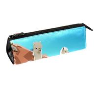 VAPOKF Alpaca at The Desert - Bolsa compacta con cremallera, multicolor, 5.5 ×6 ×20CM/2.2x2.4x7.9 in, Organizador de bolsas