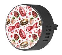 VAPOKF Ambientador de coche con clips de ventilación de macarrón, chocolate, fresa, cinta, difusor de aceites esenciales de aromaterapia, 2 unidades