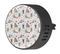 VAPOKF Ambientador de coche con clips de ventilación de Yorkshire Terrier con impresiones de huesos de perros Yorkshire Terrier, difusor de aceites esenciales de aromaterapia, 2 unidades