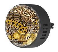 VAPOKF Ambientador de coche con clips de ventilación para coche con impresiones de animales salvajes africanos, difusor de aceites esenciales de aromaterapia, 2 unidades