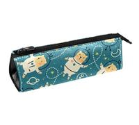 VAPOKF Bears in Space - Bolsa para bolígrafos, papelería, bolsa para lápices, bolsa de cosméticos, bolsa compacta con cremallera, multicolor, 5.5 ×6 ×20CM/2.2x2.4x7.9 in, Organizador de bolsas