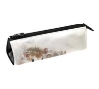 VAPOKF Bolsa compacta con cremallera para bolígrafos, diseño de hámsters Play in The Snow