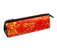 VAPOKF Bolsa compacta con cremallera para bolígrafos magma, color naranja lava, multicolor, 5.5 ×6 ×20CM/2.2x2.4x7.9 in, Organizador de bolsas