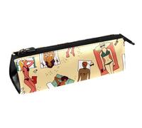 VAPOKF Bolsa compacta con cremallera para mujer, diseño con texto en inglés "Rest on the Beach", multicolor, 5.5 ×6 ×20CM/2.2x2.4x7.9 in, Organizador de bolsas