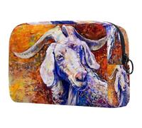 VAPOKF Bolsa de cosméticos con burbujas soplando tortugas marinas en peligro de extinción para mujer, bolsa organizadora de maquillaje grande con cremallera, Multicolor 3, 18.5x7.5x13cm/7.3x3x5.1in