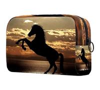 VAPOKF Bolsa de cosméticos con burbujas soplando tortugas marinas en peligro de extinción para mujer, bolsa organizadora de maquillaje grande con cremallera, Multicolor 4, 18.5x7.5x13cm/7.3x3x5.1in