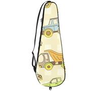 VAPOKF Bolsa de raqueta de bádminton, bolsa de raqueta de bádminton, bolsa de raqueta de tenis, bolsa de paleta para 2 raquetas, coches de dibujos animados y taxi