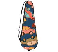 VAPOKF Bolsa de raqueta de bádminton, bolsa de raqueta de bádminton, bolsa de raqueta de tenis, bolsa de paleta para 2 raquetas, coches de dibujos animados