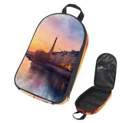 VAPOKF Bolsa organizadora de utensilios de camping de viaje, acuarela de la Torre de París Sena al atardecer, bolsa de almacenamiento para utensilios de cocina, accesorios de cocina, bolsa de