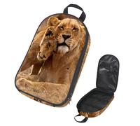 VAPOKF Bolsa organizadora de utensilios de camping de viaje, bolsa de almacenamiento de leona y cachorro para utensilios de cocina, accesorios de cocina, bolsa de almacenamiento para barbacoa al aire