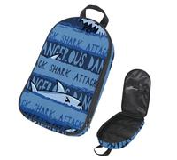 VAPOKF Bolsa organizadora de utensilios de camping de viaje, bolsa de almacenamiento de tiburón peligroso en el océano para utensilios de cocina, accesorios de cocina, bolsa de almacenamiento para