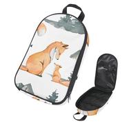 VAPOKF Bolsa organizadora de utensilios de camping de viaje, bolsa de almacenamiento de zorro de acuarela y cachorro para utensilios de cocina, bolsa de almacenamiento para barbacoa al aire libre