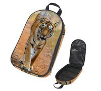 VAPOKF Bolsa organizadora de utensilios de camping de viaje, bolsa de almacenamiento Tiger Prowl on The Road para utensilios de cocina, accesorios de cocina, bolsa de almacenamiento para barbacoa al