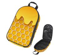 VAPOKF Bolsa organizadora de utensilios de camping de viaje, colmena con bolsa de almacenamiento de miel para utensilios de cocina, accesorios de cocina, bolsa de almacenamiento para barbacoa al aire