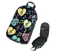 VAPOKF Bolsa organizadora de utensilios de camping de viaje, colorida con clave de música y notas, bolsa de almacenamiento para utensilios de cocina, accesorios de cocina, bolsa de almacenamiento para