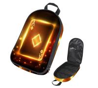 VAPOKF Bolsa organizadora de utensilios de viaje para camping, bolsa de almacenamiento de tarjetas de póquer brillante Ace of Diamonds para utensilios de cocina, accesorios de cocina, bolsa de