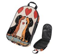 VAPOKF Bolsa organizadora de utensilios de viaje para camping, dos bolsas de almacenamiento de perros enamorados para utensilios de cocina, bolsa de almacenamiento para barbacoa al aire libre, solo