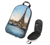 VAPOKF Bolsa organizadora de utensilios de viaje para camping, Francia Torre Eiffer Cityscape, bolsa de almacenamiento para utensilios de cocina, accesorios de cocina, bolsa de almacenamiento para